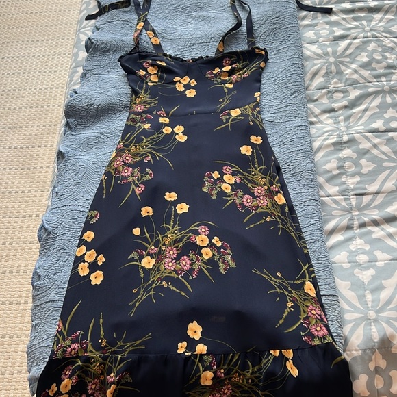 Reformation Nikita dress navy blue 0P - Picture 7 of 7